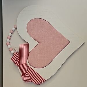 HOLIDAY HOME Heart Wood Hanging Valentines Day